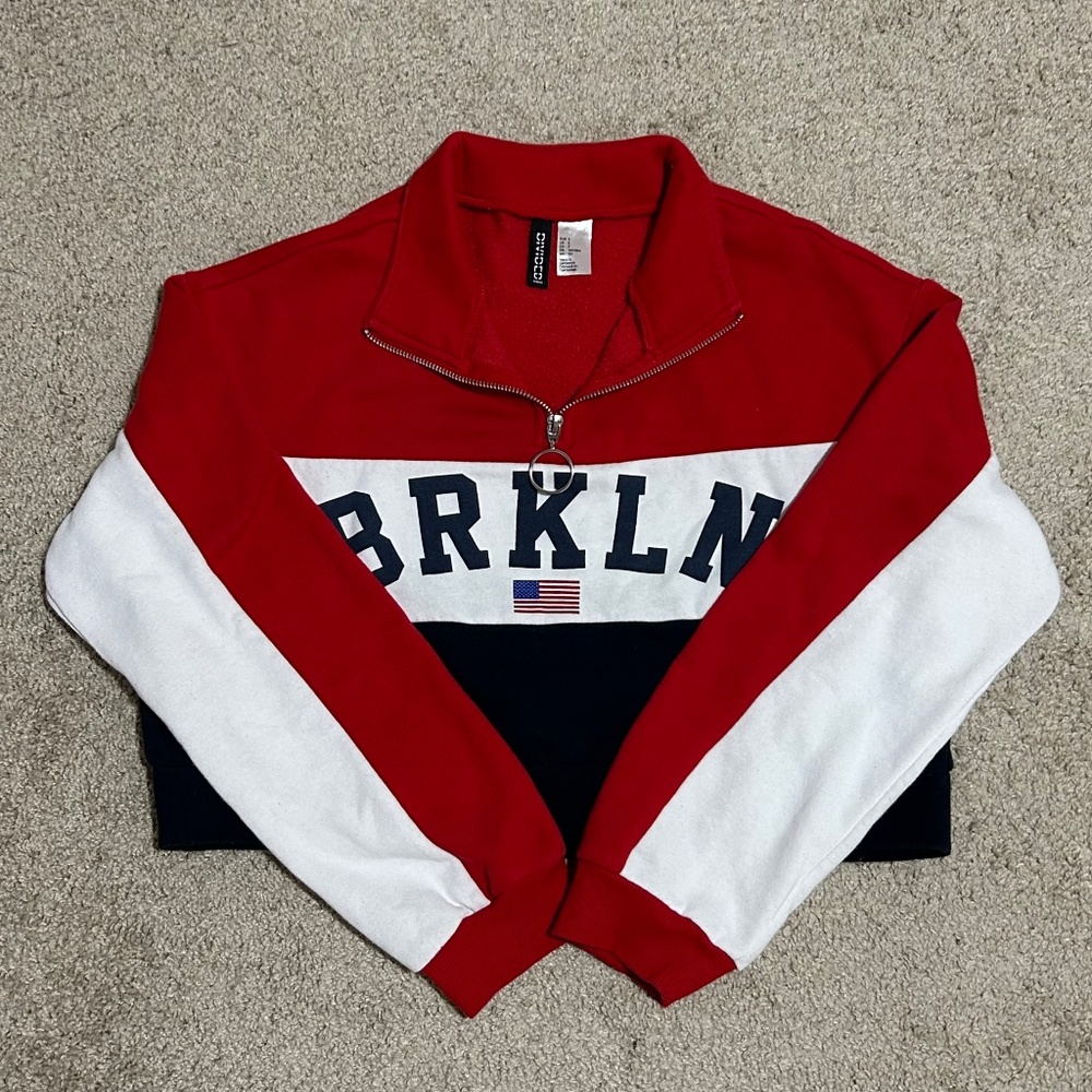 H&M Cropped Quarter Zip